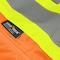 Pioneer Safety Rain Suit, Hi-Vis Orange, S, Polyester, PVC, 0.18 mm Thick, Folds and zips into collar, Orange V1080150U-S - alternate 5